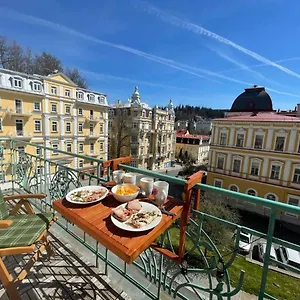 Apartment Balconies Above Colonnade